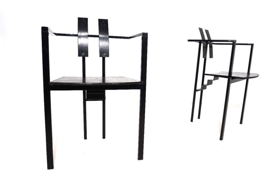 Image 1 of Ensemble de deux chaises de salle à manger KFF Trix Memphis par Karl Friedrich Förster, 1988