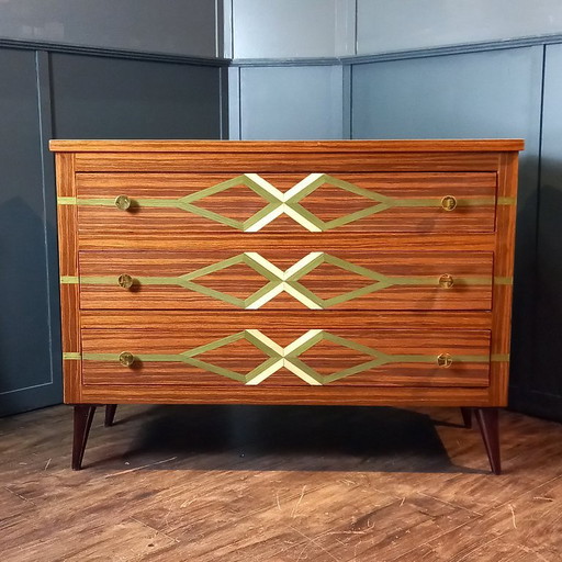 Seltene italienische Mid-Century Kommode (Gio Ponti Stil) – 1950er/60er Jahre