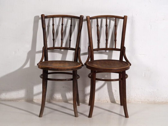 Antique bentwood dining chairs (c.1920). Set of 6 pieces #2 (photo 22 of 40)