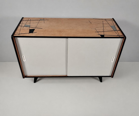 Vintage White Commode in Oak, 1960s – Sideboard, Wood (photo 8 of 8)