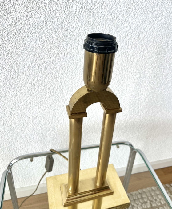 Image 1 of Vintage Brass Table Lamp – Hollywood Regency Style