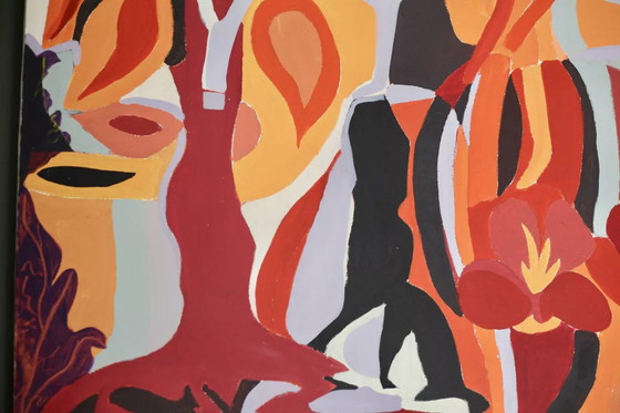 Image 1 of Psychedelic Canvas, Painting, 70's