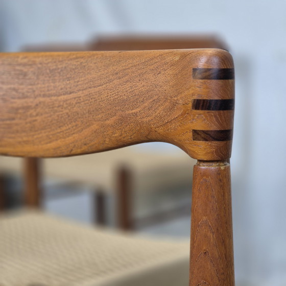 Image 1 of H.W. Klein, Bramin vintage Deense stoelen nieuw papercord