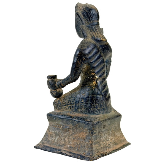 Nang Kwak Thailandese – Statuetta di Prosperità in Bronzo – 11,3 cm – Sculture, Bronze (photo 6 of 10)