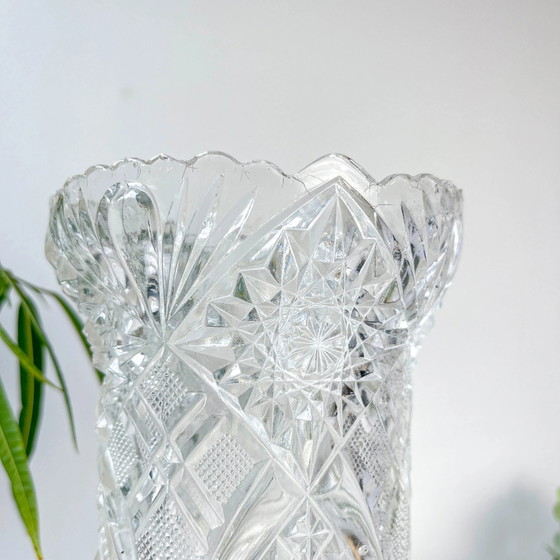 Vintage glass vase with geometric pattern – Geometrisch (photo 6 of 13)