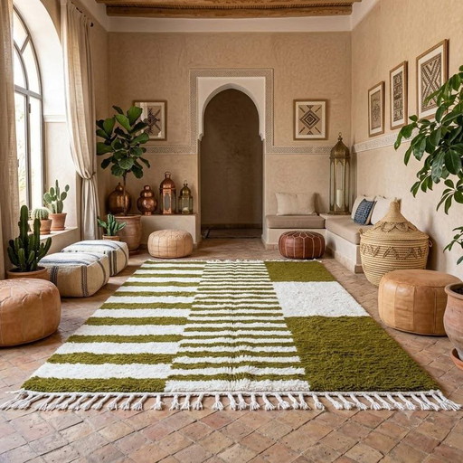 Alfombra Tradicional Hecha a Mano de Pura Lana 150/250 cm – Alessi, vloerkleden en tapijten, Wool (photo 2 of 5)