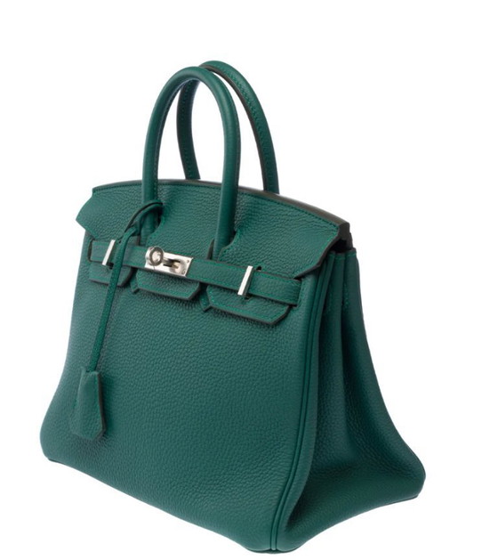 Image 1 of Sac HERMES Birkin 25 en Cuir Vert - 103291