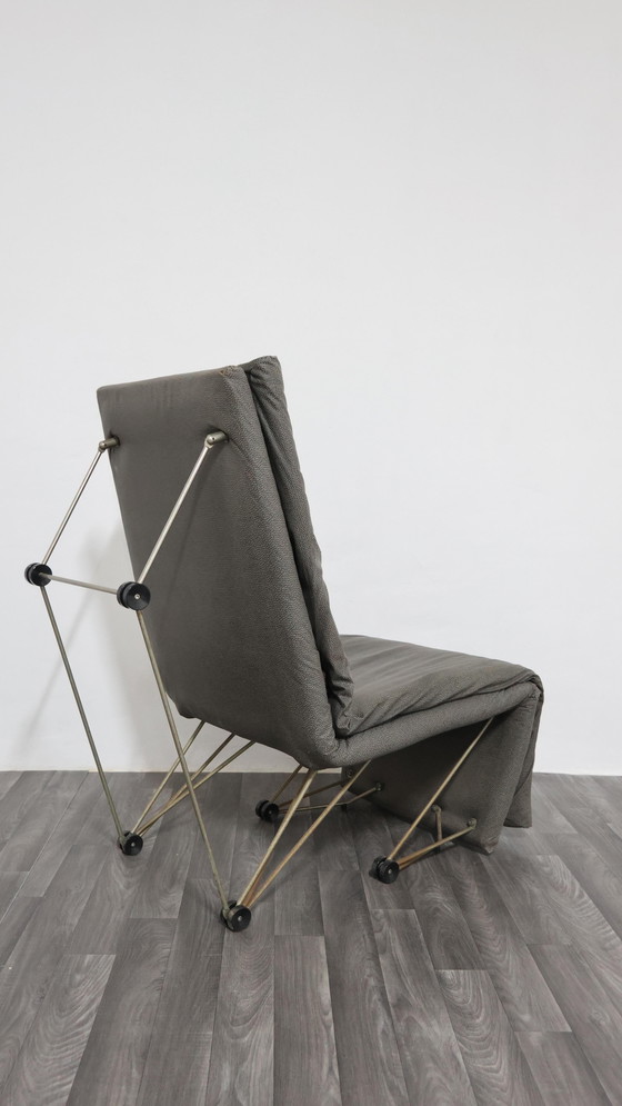 Image 1 of Lounge Chair Poltrona Geometric Design Postmodern Modernariato