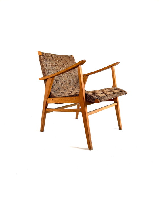 Fauteuil vintage en osier, Allemagne ‘70 – Bois, Rotin (photo 3 of 7)