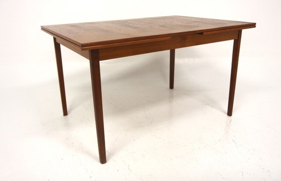 Image 1 of Teak "wrap-around" dining table, Sweden, 1960