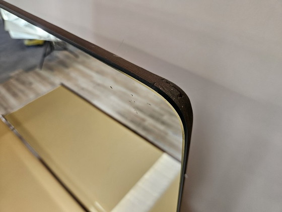 Tocador de madera de raíz con espejo, Cómodas, Vidrio, Marrón, Mid Century Modern (foto 3 de 15)