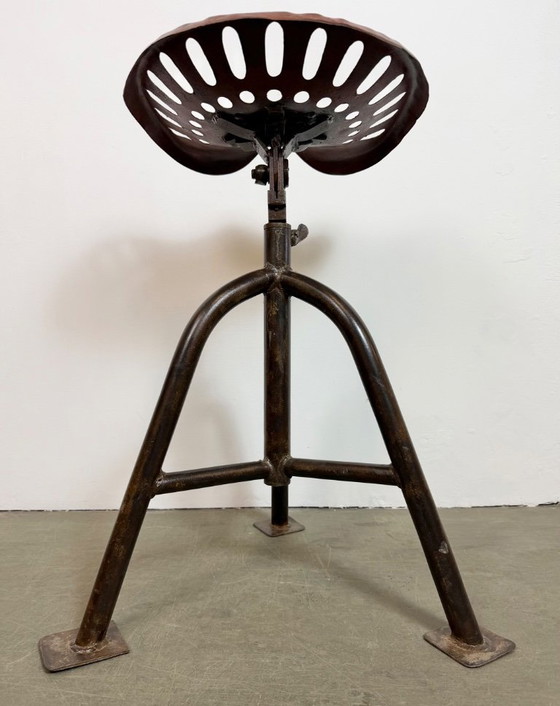 Image 1 of Vintage Industrial Swivel Chair, 1950s