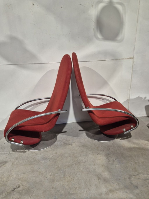 Verner Panton 123 fauteuils pour Fritz Hansen