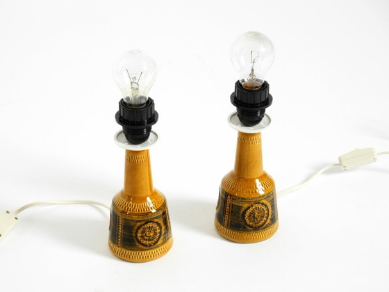 Image 1 of Una coppia di bellissime piccole lampade da tavolo in ceramica di Cloos & Co., anni '60