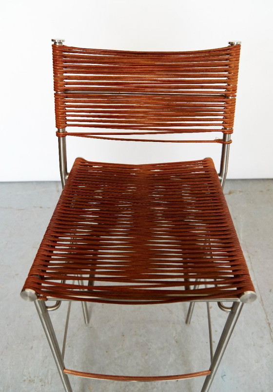 Image 1 of Pair Tito Agnoli Barstools "MissB" for Pierantonio Bonacina