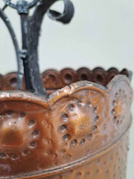 Image 1 of Vintage pendant lamp made of copper