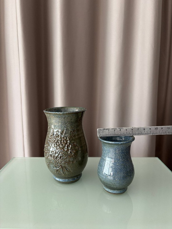 Coppia di vasi in ceramica da studio belga – Fatti a mano – Regali (photo 8 of 9)