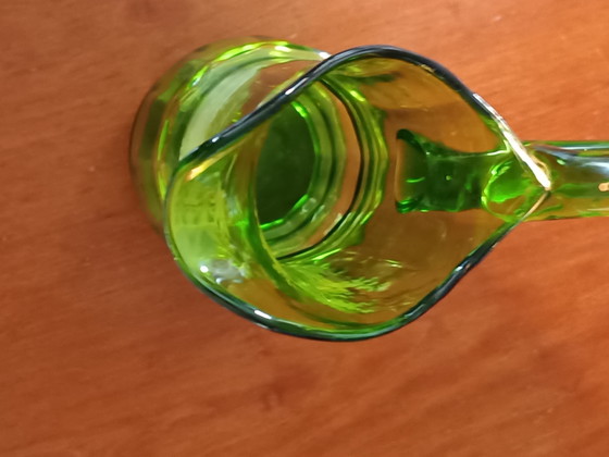 Caraffa antica vittoriana Mary Gregory - 32 cm. – Arte in vetro, Glass (photo 4 of 11)
