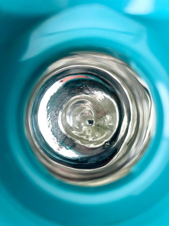 Image 1 of Alfi turquoise jug, Denmark postmodern insulated jug, thermos flask, 80s design