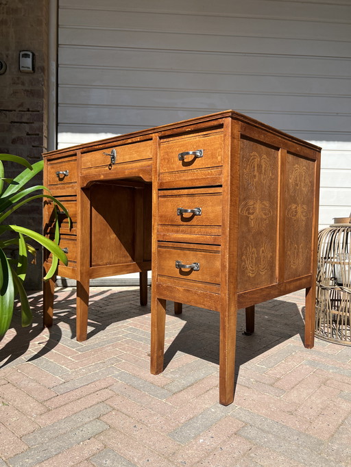 Antique Children's Desk in Art Deco/Art Nouveau Style