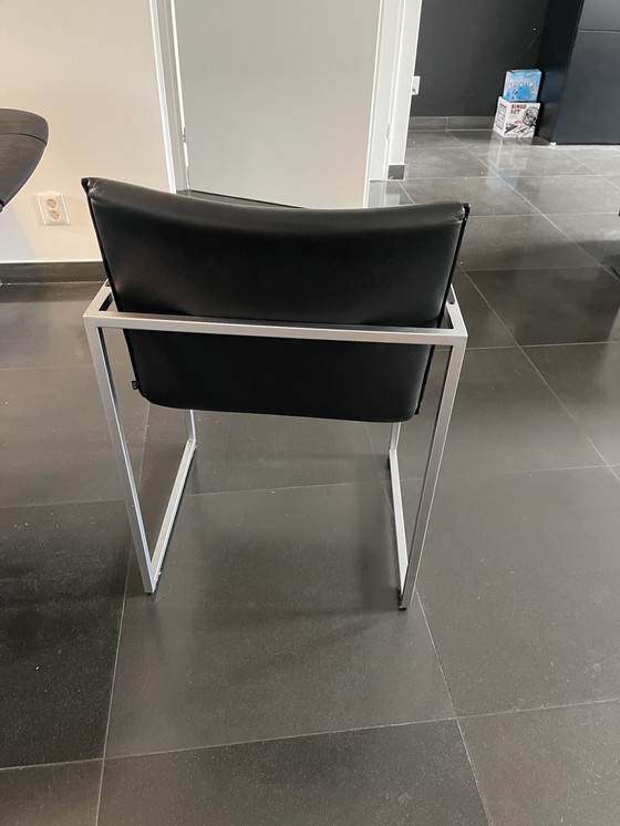 Image 1 of 6x Arco Type Frame Leren Stoelen