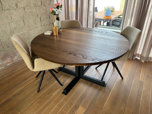 Qliv Cross Eettafel 145cm rond