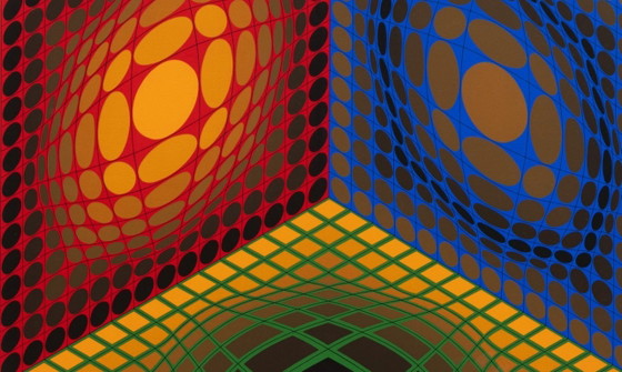 - Victor Vasarely « ST » Serigrafia a colori, 1968, firmata, – Litografie e stampe, Carta (photo 4 of 5)