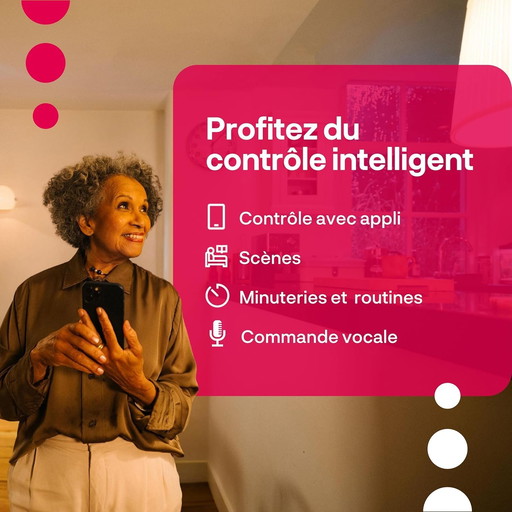 innr Ampoule Connectée Zigbee GU10, Fonctionne avec Hue* et Alexa (Pont Requis), Spot Blanc Chaud, LED Lampe, Intensité Variable