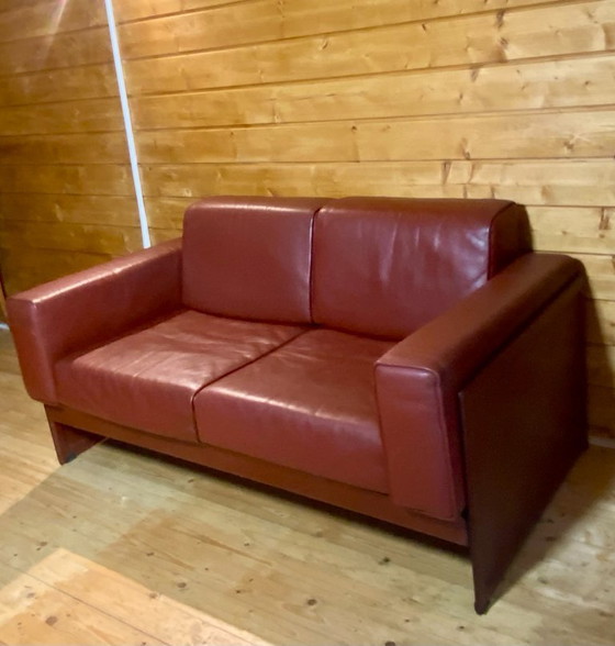 Image 1 of Set di divano a 2 posti e 1 poltrona korium km 3/1 di Tito Agnoli per Matteo Grassi, Italia, anni Ottanta.