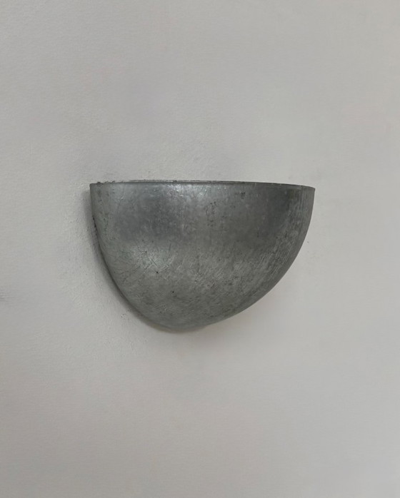 Image 1 of Applique vintage a mezzaluna in acciaio patinato, Francia, 1980