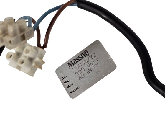 Image 1 of Massif - style Hollywood Regency - laiton - verre - 3e quart 20e siècle