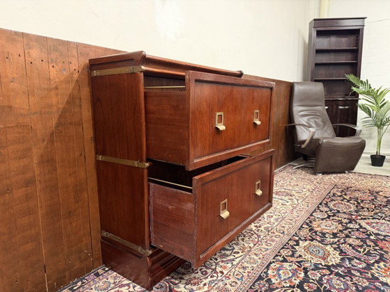 Cassettiera Originale Globe Wernicke – Mobili archivio, Legno, Ottone (photo 7 of 10)