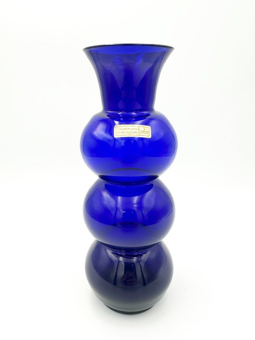 Jarrón de vidrio soplado Glashütte Rheinpfalz