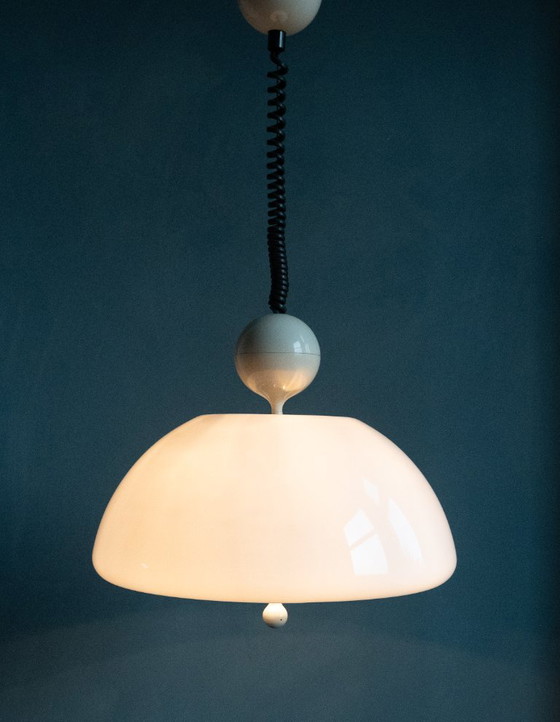 Saliscendi Hängelampe von Elio Martinelli für Martinelli Luce – Pendelleuchten, Plastic, Metal (photo 9 of 9)