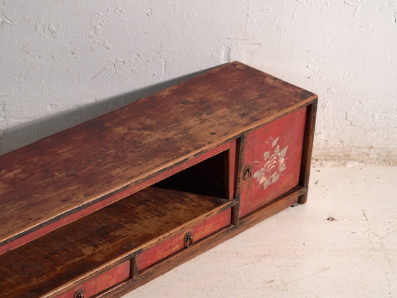 Antiker niedriger Schrank aus Ulmenholz – China, ca. 1900 – Sideboard, Iron (photo 13 of 40)