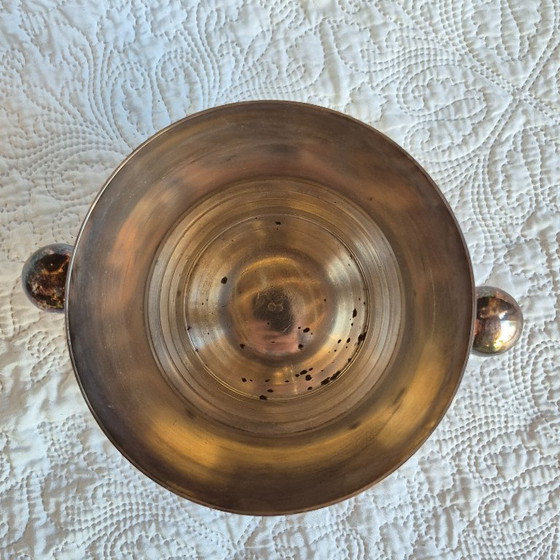 Ensemble de bar en métal argenté de style Art Déco – Seau à champagne et shaker – Accessoires de table, Metal (photo 6 of 19)