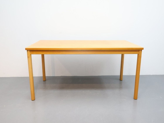 Tavolo da pranzo vintage / legno / rettangolo giallo / Kusch en Co – Kusch & Co, Tavoli da pranzo (photo 3 of 5)