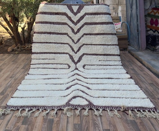 Tapis Beni Ouarain en laine authentisch 250cmx150cm