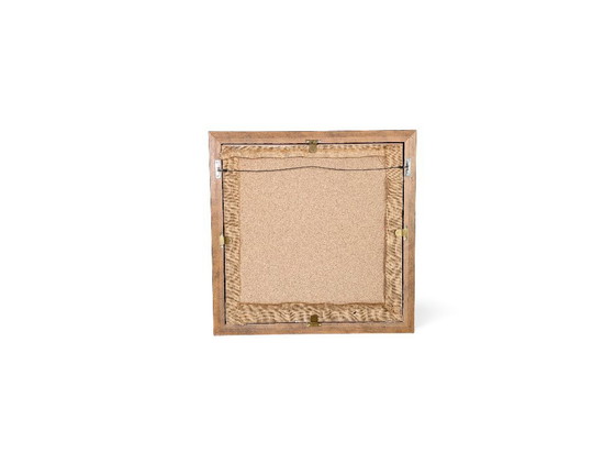 Image 1 of Oil painting, framed composition, Möck burlap, jute, canvas