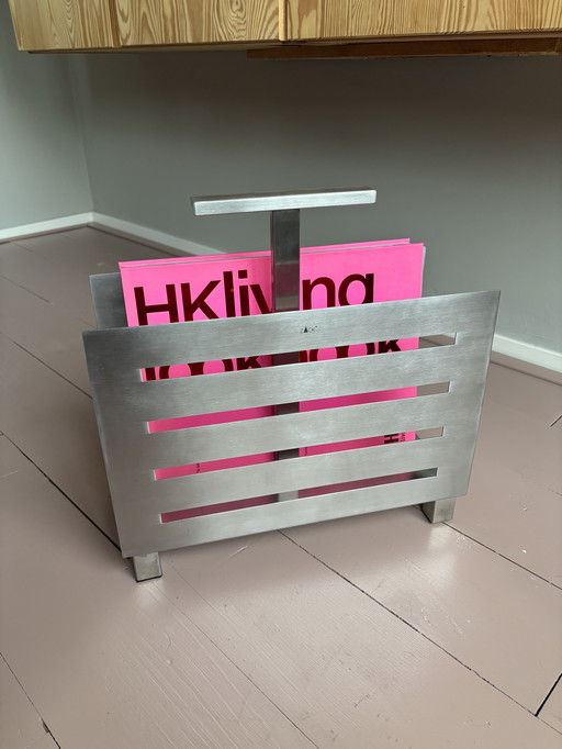 Vintage stainless steel lectern by Zack
