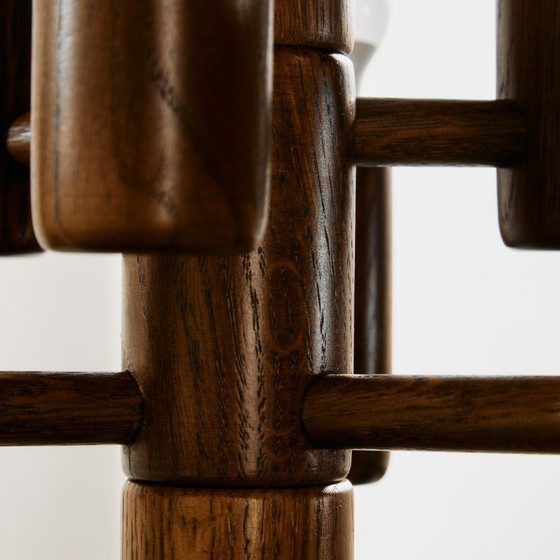 Image 1 of MK9815 Oak table lamp by Temde Leuchten
