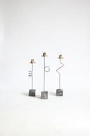 IKEA Vintage Postmodern Candlesticks by Ehlen Johansson, 1987