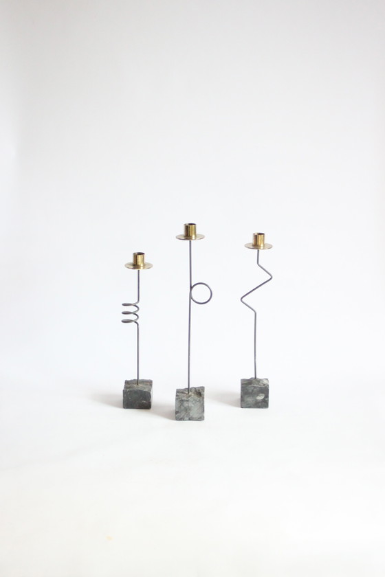 Image 1 of Candelieri postmoderni vintage IKEA di Ehlen Johansson, 1987