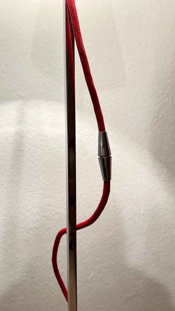 Image 1 of  NEMO Thuban Terra: chroom/vintage vloerlamp Hannes Wettstein