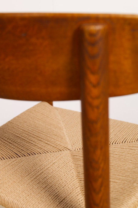 Image 1 of Set di 6 sedie da pranzo in rovere 'j39' di Borge Mogensen, anni '60