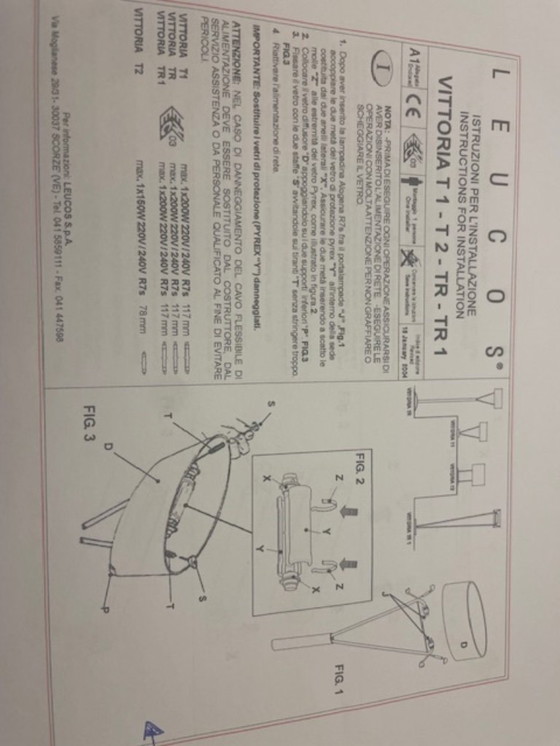 Image 1 of Leucos Tafellamp Vittoria T2