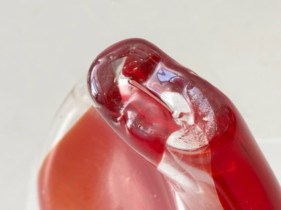 Image 1 of Mdina Glass Sculptural Glass Vase Bowl, Malta 1970s