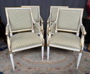 Sillones clásicos Luis XVI. Madera maciza.