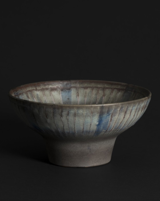 Image 1 of Karlsruher Majolika Keramiek Fruitschaal Fridegart Glatzle West Duits Aardewerk