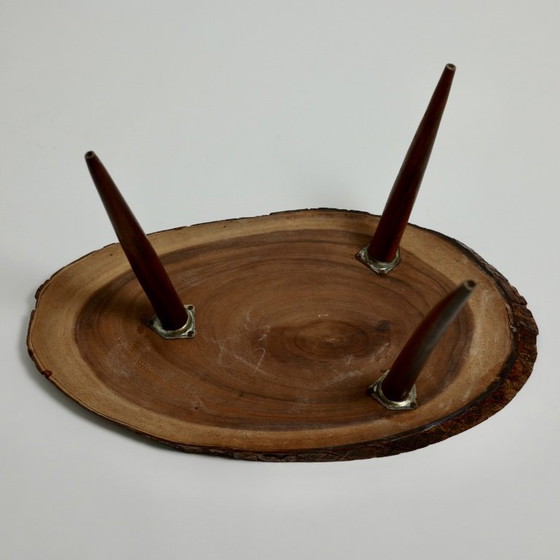 Tavolino Mid-Century Live-Edge in Monkey Pod con mappa delle Isole Fiji, c. anni '60 – Tavolini, Wood (photo 5 of 17)